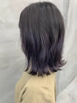 セミロング カラー ブームボックス所属・🐝ハイトーンカラー hachi🐝のヘアスタイル