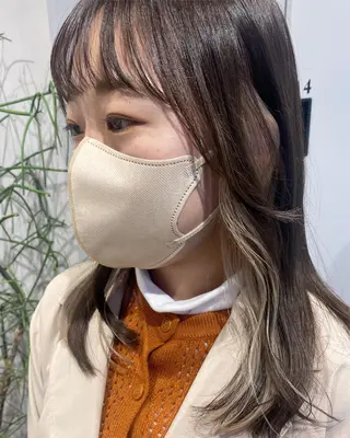 セミロング カラー デザインカラー/パー マ🦖外岡咲希🦖のヘアスタイル