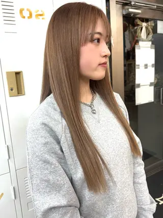 セミロング カラー YURAGI🌿 SAKIのヘアスタイル