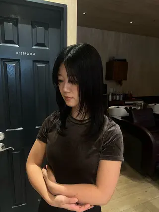 セミロング レイヤー/艶カラー /yuan⟡.·のヘアスタイル