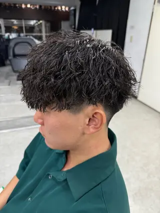 ショート カラー パーマ ヘアアレンジ メンズ キッズ 🔷横浜1のパーマ 職人🔷将太郎のヘアスタイル