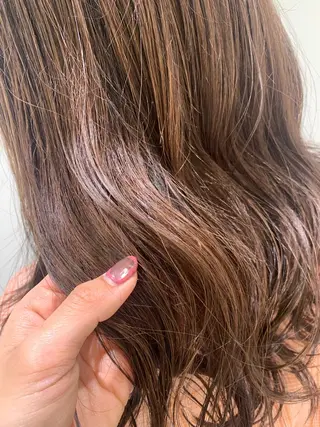 ミディアム カラー 【センターパート/ マッシュ】ryokaのヘアスタイル