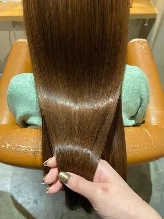 ロング カラー 髪質改善×矯正🫧 韓国ヘアasamiのヘアスタイル