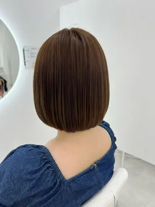 ミディアム カラー 吉田 悠乃のヘアスタイル