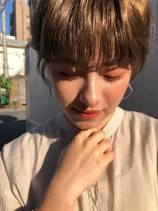 ショート パーソナルカラー 藤本夢のヘアスタイル