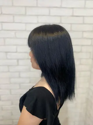 セミロング カラー ヨシダ フミノリのヘアスタイル