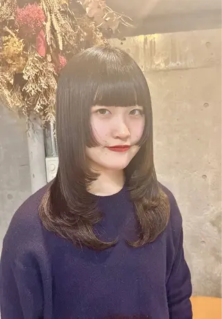 セミロング 🤍透明感カラー ソメヤナナ 🤍のヘアスタイル