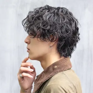 メンズ メンズ特化/ツイスパ /波巻き/大塩恭平のヘアスタイル