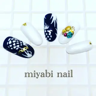 ネイル miyabi nail 桂川駅近くのネイルデザイン