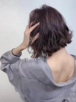 ショート カラー パーマ _ WHITE三宮店のヘアスタイル