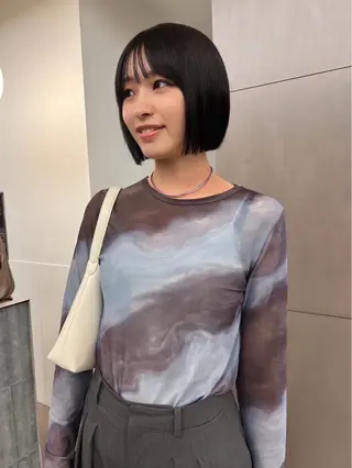 ミディアム LOREN＋透明感 オリーブhirokoのヘアスタイル