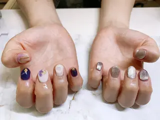 ネイル 🦋ネイルサロン ブラン🌈ゆりのネイルデザイン