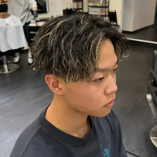 カラー パーマ 👹メンズ鬼特化 /赤池琉👹のヘアスタイル