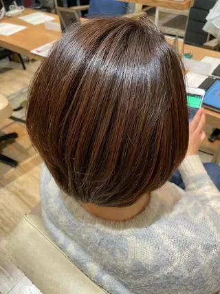 ショート カラー ボブカット 佐々木 祐太のヘアスタイル