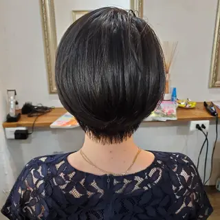 ショート カラー フリーランス所属・韓国ヘア レイヤー くびれヘアMATSUのヘアスタイル