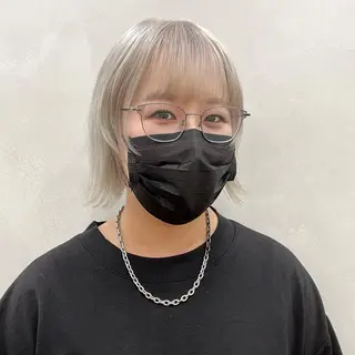 ショート カラー 🤍髪質改善➕透明感 カラー🤍川上葵のヘアスタイル