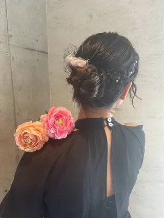 セミロング ヘアアレンジ Reve  resort所属・美髪× ヘアセット✨Araiのヘアスタイル