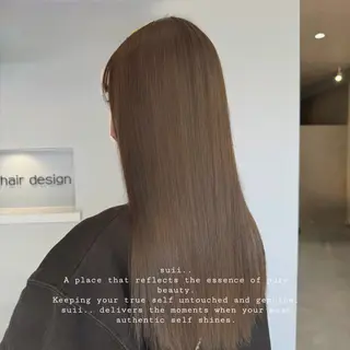 ロング ✨艶髪ストレート✨ ✨透明感カラー✨のヘアスタイル