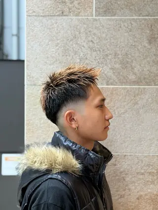 ショート メンズ シフト今泉所属・パーマ・カラー特化/ メンズ美容師米田幸平のヘアスタイル