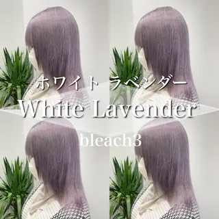 セミロング カラー ［銀座］淡色 ラベンダー🫧大村のヘアスタイル