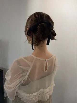 ミディアム ヘアアレンジ mina 🌷のヘアスタイル