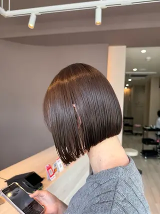 ミディアム カラー Lien.テラダ 各務原スタイリストのヘアスタイル