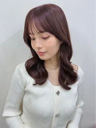 ミディアム 韓国風パーマ/ヘア セット/店長みづきのヘアスタイル