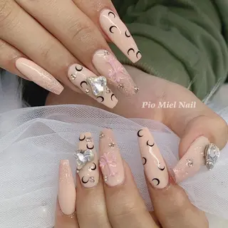 ネイル momo 長さだしのネイルデザイン