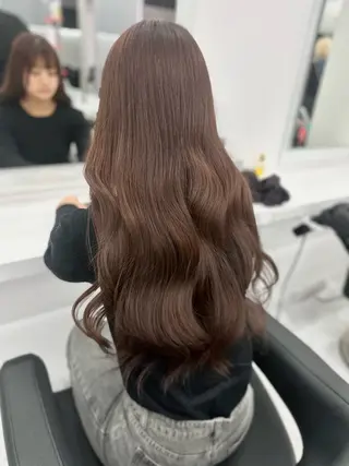 ロング カラー パーマ ヘアアレンジ メンズ キッズ ♥️韓国ヘア レイヤー♥️ゆりのヘアスタイル