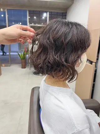 パーマ ボブパーマコテ巻き風 パーマNo1深江秀平のヘアスタイル