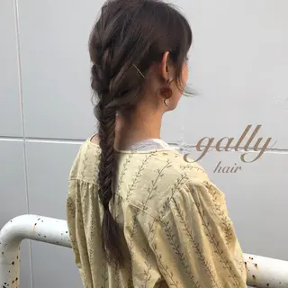 ロング カラー ヘアアレンジ 🌷nanase🌷 gally hairのヘアスタイル