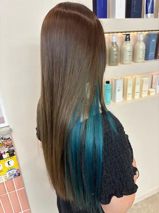 ロング 角谷 靖子のヘアスタイル