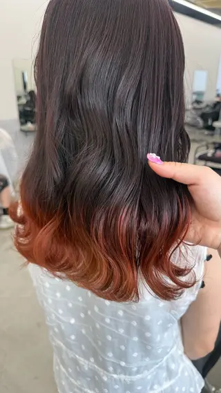 セミロング カラー 黒田 真美のヘアスタイル