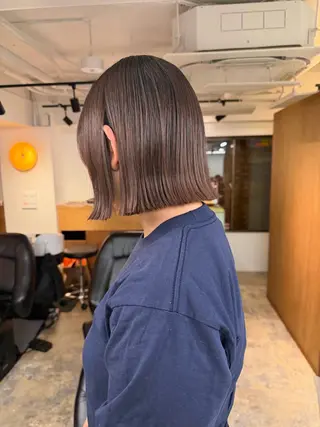 ミディアム layer・bob カット/  YURIのヘアスタイル