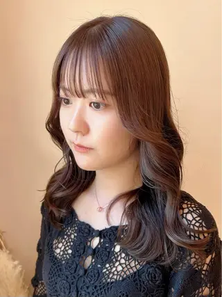 セミロング カラー 林 慧悟のヘアスタイル
