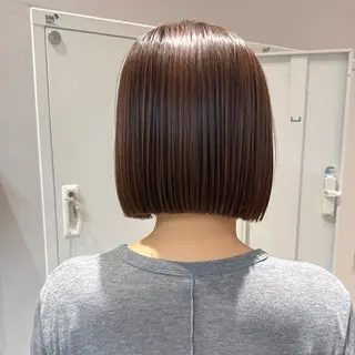 ショート 🫧ボブ/地毛風 縮毛矯正/千葉星那のヘアスタイル