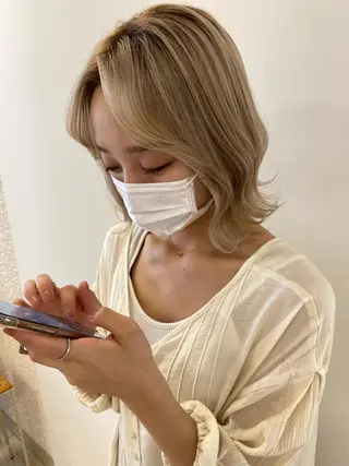 ショート カラー ハイトーン/ウルフ /レイヤー/坂野幸伸のヘアスタイル