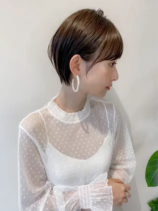 ショート ショート/ボブ/パー マ𝒕𝒐-𝒌𝒊のヘアスタイル