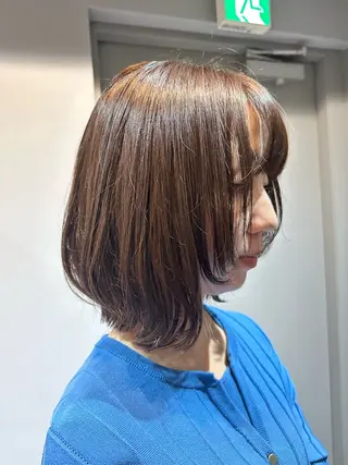 ショート パーマ 縮毛矯正+モテカラー 🎀✨MIHOのヘアスタイル