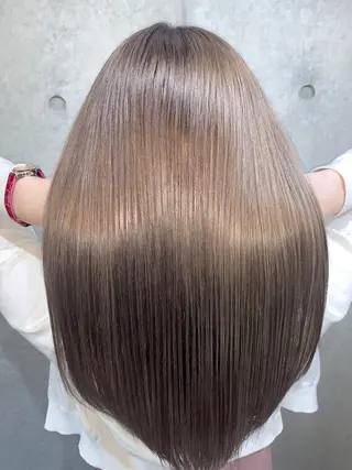 セミロング カラー パーマ LAS 代表 ナガカワ コウヘイのヘアスタイル