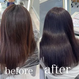 セミロング カラー Hina🫧透明感 カラー🫧のヘアスタイル