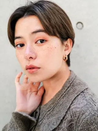 ショート カラー パーマ ヘアアレンジ cecil hair 難波店所属・髪質改善透明感カラー /SHOGO☀️のヘアスタイル