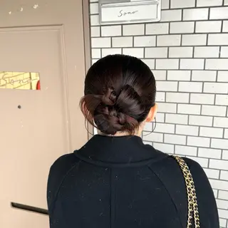 セミロング ヘアアレンジ 褒められヘアメイク /‎ボブ女子🐶みおのその他イメージ