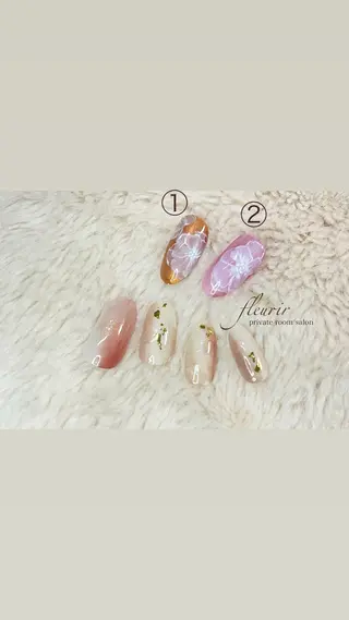 ネイル フルリール 【プライベートサロンのネイルデザイン