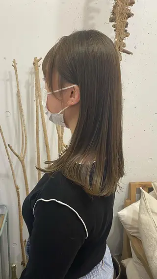 ミディアム カラー 🪭risa 暖色/レイヤー🪭のヘアスタイル