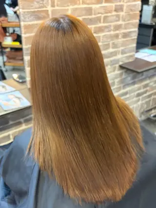 セミロング メンズパーマ/縮毛 矯正/徳田真緒のヘアスタイル