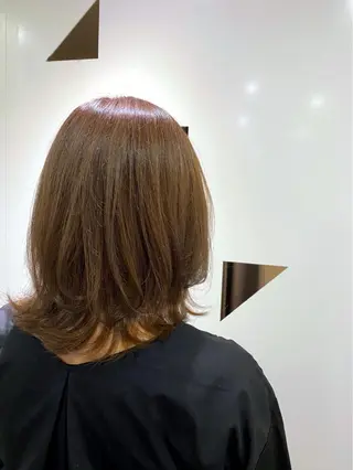 ミディアム カラー Rely 美空のヘアスタイル