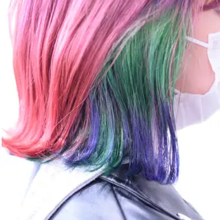 ミディアム カラー デザインカラー 小西勇次のヘアスタイル