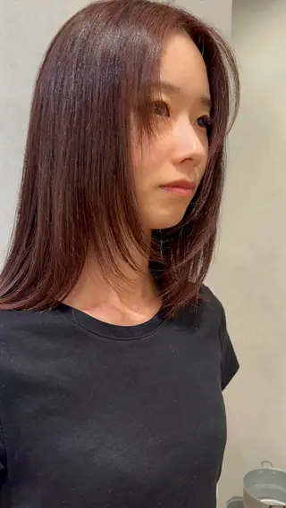 カラー canaan 銀座店所属・ダブルカラー/ 透明感カラー/上村凜のヘアスタイル