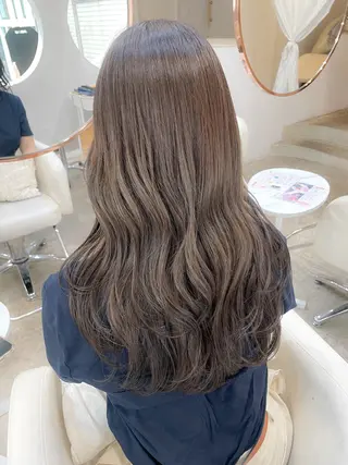 ロング カラー ミディアム/顔周り/ ベージュ🌼mayuのヘアスタイル